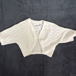 The Children's Place White Knit Cardigan
